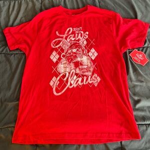 Holiday Time Red Santa Graphic Men's T-Shirt